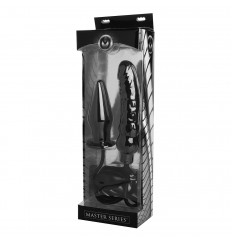 Пробка и фаллос с функцией расширения Deuce Double Penetration Inflatable Dildo and Anal Plug