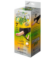 Пояс-трусики с 2 насадками Exotic-Alice - 18 см.