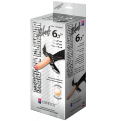 Пояс-трусики с насадкой Glamour - 17 см.