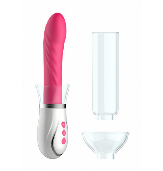 Розовый набор Twister 4 in 1 Rechargeable Couples Pump Kit