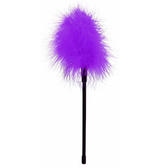 Фиолетовая пуховка Feather - 27 см.