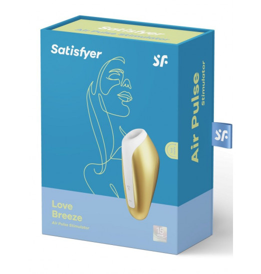 Желтый вакуумный массажер Love Breeze