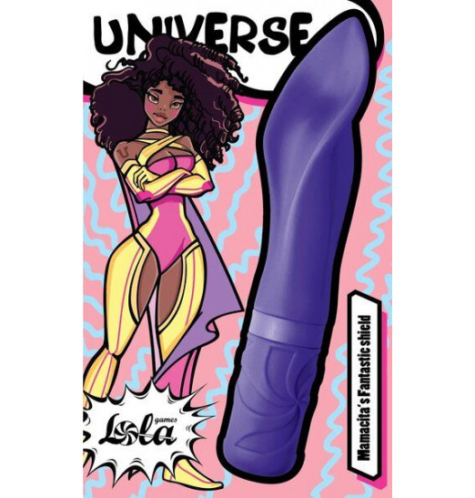 Синий мини-вибратор Mamasita’s Fantastic Shield - 15,2 см.