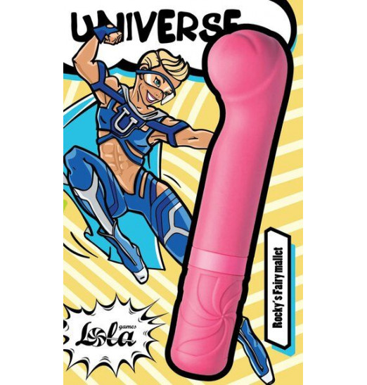 Розовый мини-вибратор Rocky’s Fairy Mallet - 14,7 см.