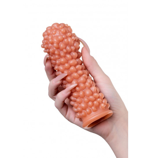 Телесная насадка с мягкими пузырьками - 16,5 см. Телесная насадка с мягкими пузырьками - 16,5 см.