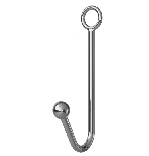 Анальный крюк с шариком на конце с фиксацией, ошейником и наручниками