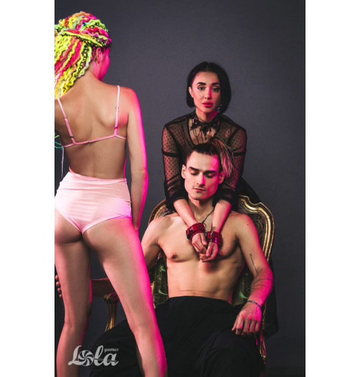 Красно-черные наручники Bizzare Красно-черные наручники Bizzare