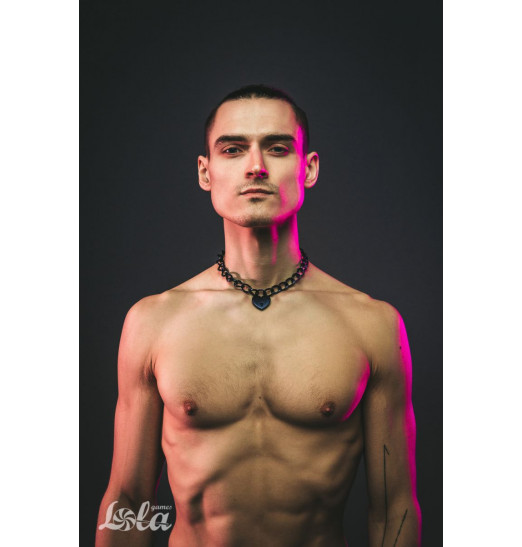 Черный ошейник Embrace с ключиком Черный ошейник Embrace с ключиком