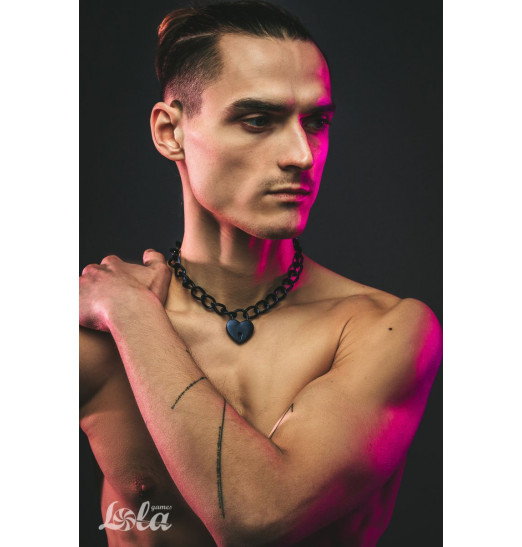 Черный ошейник Embrace с ключиком Черный ошейник Embrace с ключиком