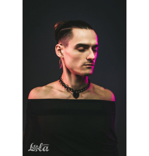 Черный ошейник Embrace с ключиком Черный ошейник Embrace с ключиком