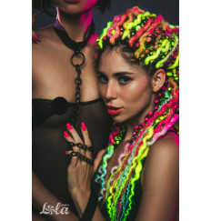 Черный ошейник Sin с поводком