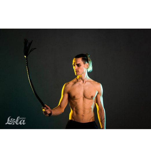 Черный кнут Bossy - 91 см.