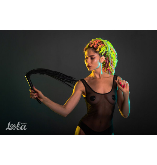 Черная плеть Delight - 70 см.