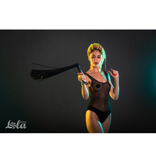 Черная плеть Delight - 70 см.