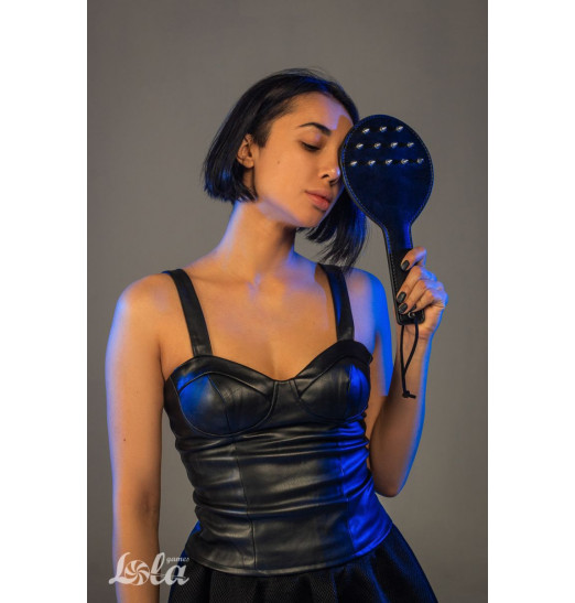 Черная шлепалка Barb с шипами - 30 см. Черная шлепалка Barb с шипами - 30 см.