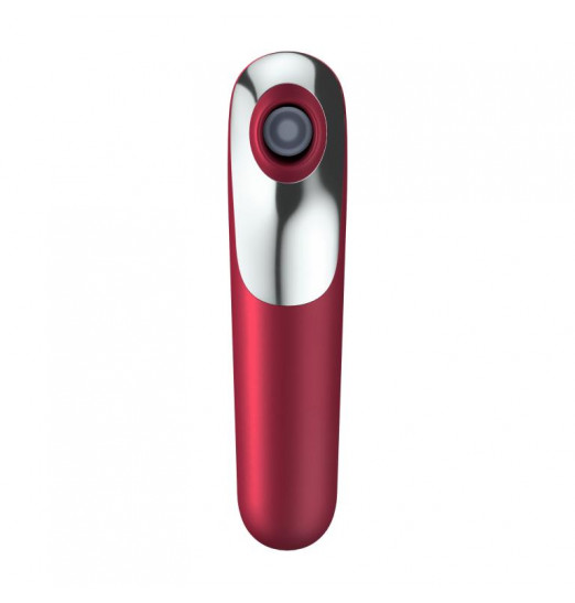 Красный вакуум-волновой стимулятор клитора Dual Love