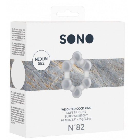 Прозрачное эрекционное кольцо No.82 Weighted Cock Ring Прозрачное эрекционное кольцо No.82 Weighted Cock Ring