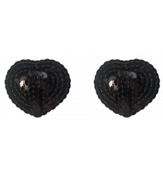 Черные пэстисы-сердечки Rand