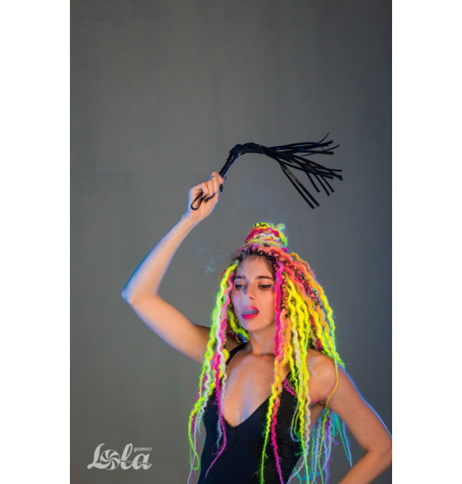 Черная плеть Party Hard Risque - 63,5 см.