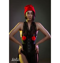 Зажимы на соски Angelic с красными меховыми шариками