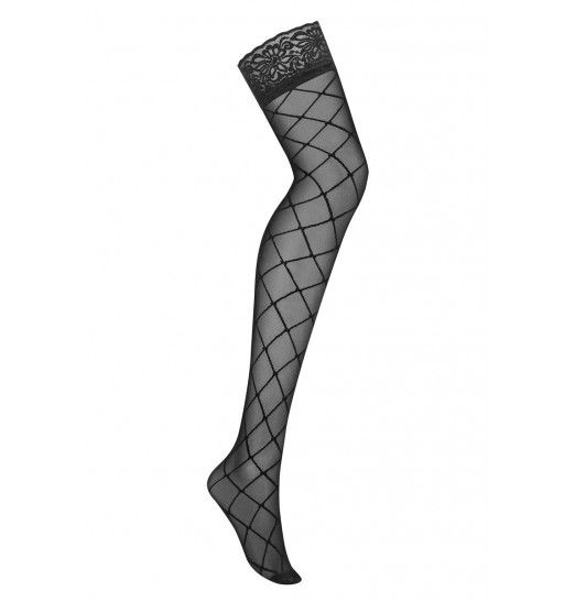 Стильные чулочки с ромбовидным узором