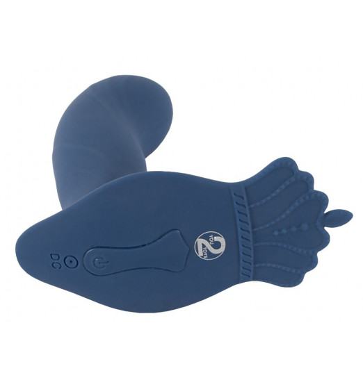 Синий вибростимулятор простаты Vibrating Butt Plug - 11,7 см. Синий вибростимулятор простаты Vibrating Butt Plug - 11,7 см.