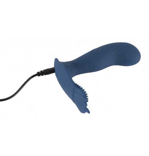 Синий вибростимулятор простаты Vibrating Butt Plug - 11,7 см. Синий вибростимулятор простаты Vibrating Butt Plug - 11,7 см.