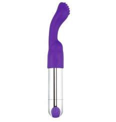 Фиолетовый перезаряжаемый вибратор Rechargeable IJOY Versatile Tickler - 14,5 см.