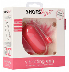 Розовое гладкое виброяйцо Vibrating Egg - 8 см.