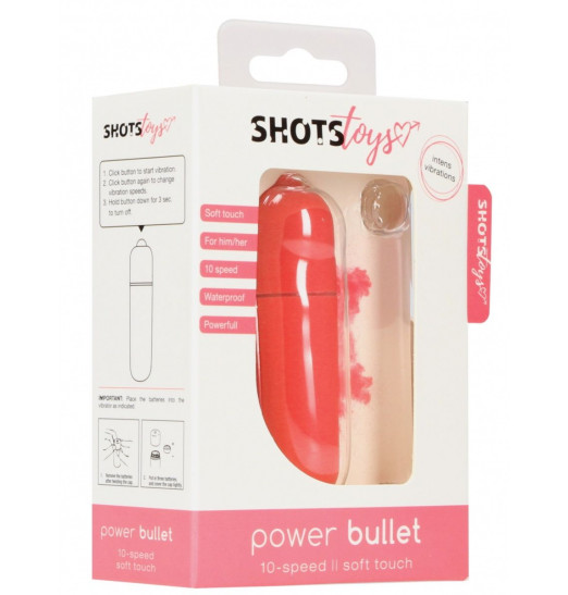 Розовая вибропуля Power Bullet - 6,2 см.