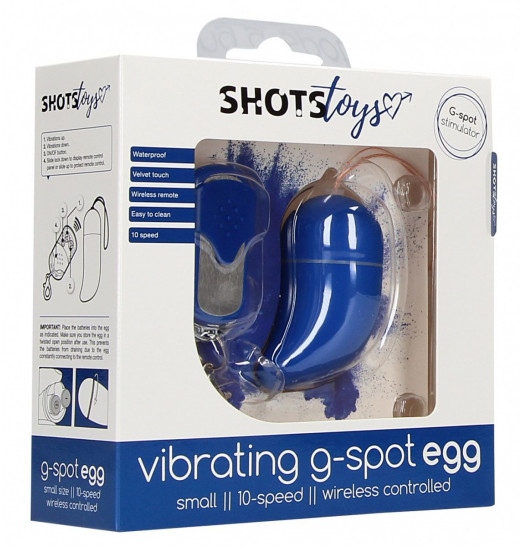 Синее виброяйцо Small Wireless Vibrating G-Spot Egg Синее виброяйцо Small Wireless Vibrating G-Spot Egg