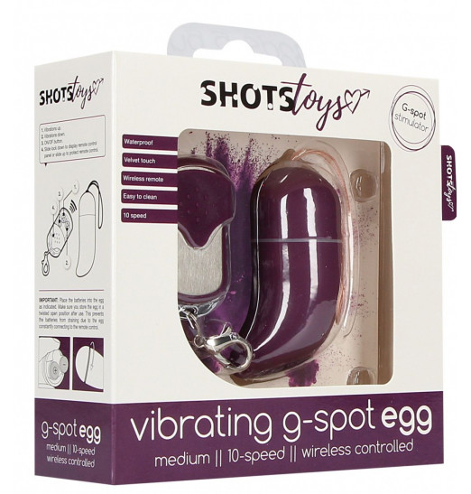 Фиолетовое виброяйцо Medium Wireless Vibrating G-Spot Egg с пультом - 7,5 см. Фиолетовое виброяйцо Medium Wireless Vibrating G-Spot Egg с пультом - 7,5 см.