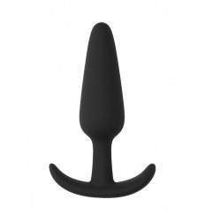 Черная анальная пробка для ношения Slim Butt Plug - 8,3 см.