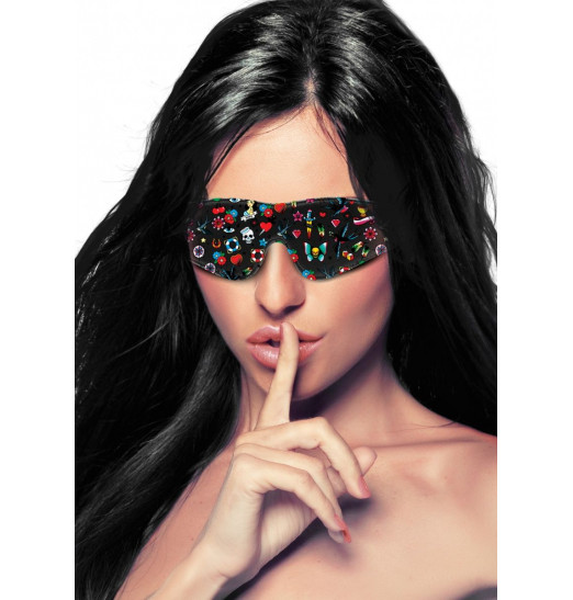 Маска Printed Eye Mask Old School Tattoo Style