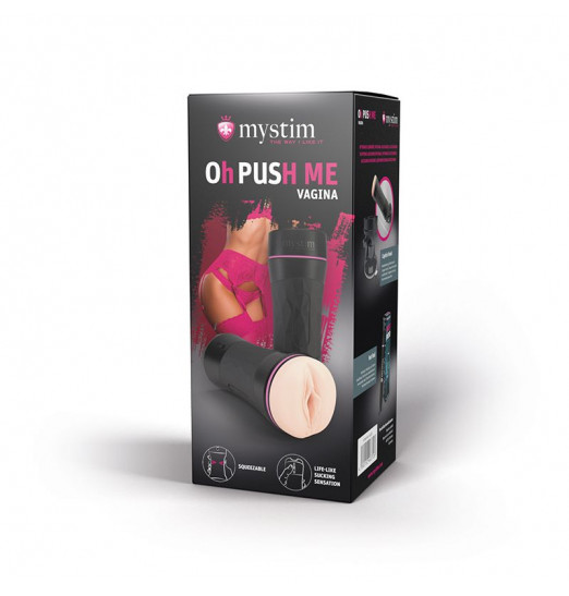 Мастурбатор-вагина в тубе Oh Push me