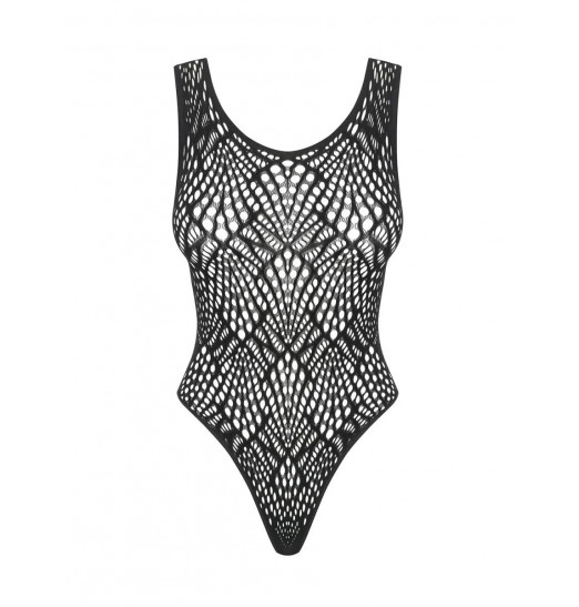 Соблазнительное полупрозрачное боди с открытой спинкой