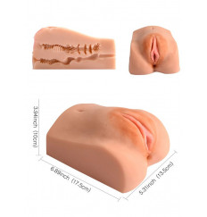 Телесная вагина с двумя рабочими отверстиями