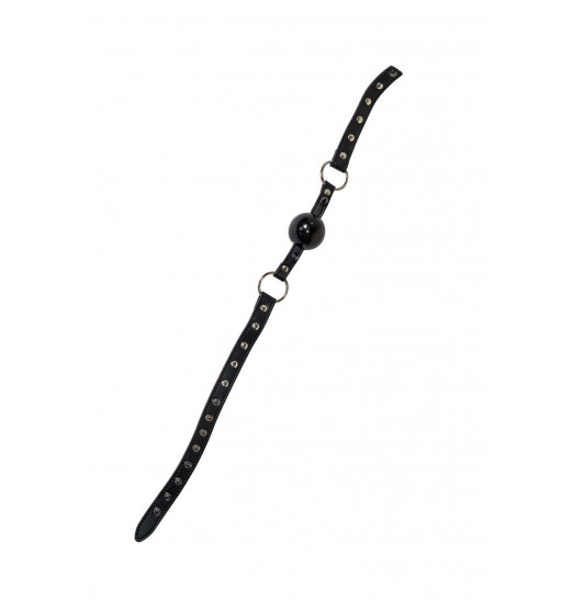 Черный кляп-шарик Bare с шипами