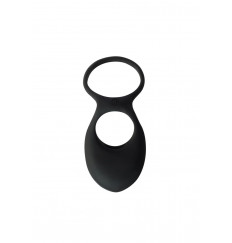 Черное эрекционное виброкольцо Daydream