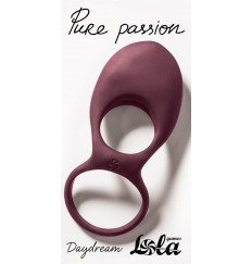 Бордовое эрекционное виброкольцо Daydream