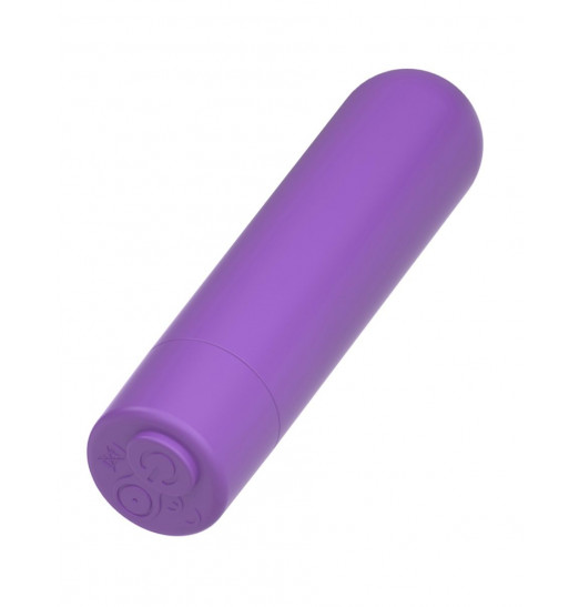 Фиолетовая вибропуля с пультом Rechargeable Remote Control Bullet - 7,62 см.
