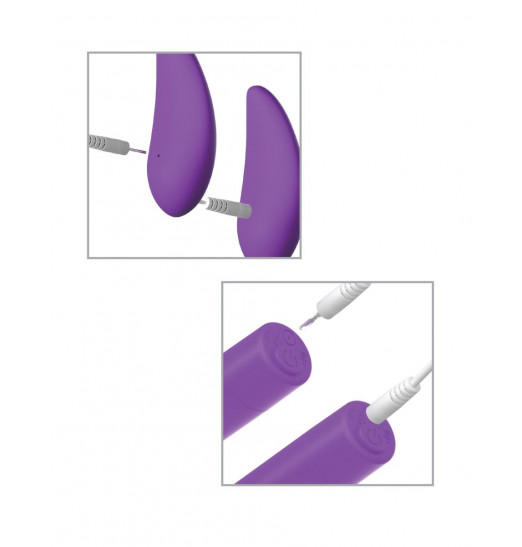 Фиолетовая вибропуля с пультом Rechargeable Remote Control Bullet - 7,62 см.