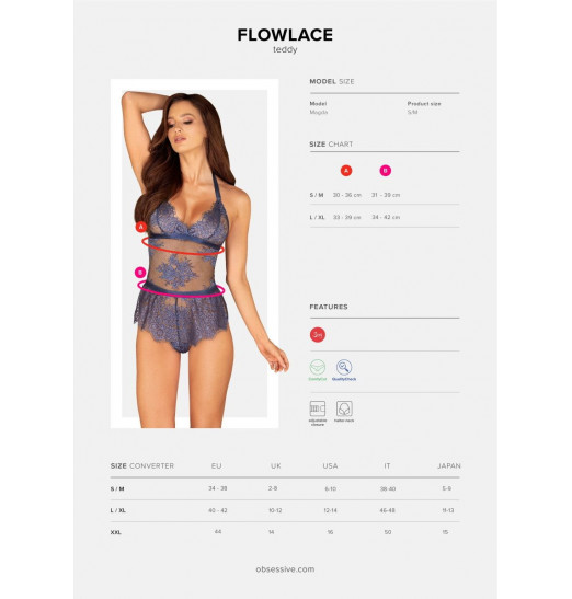 Эффектное кружевное боди Flowlace Эффектное кружевное боди Flowlace