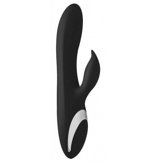 Черный вибромассажер-кролик Vibes N 2 - 22,5 см.