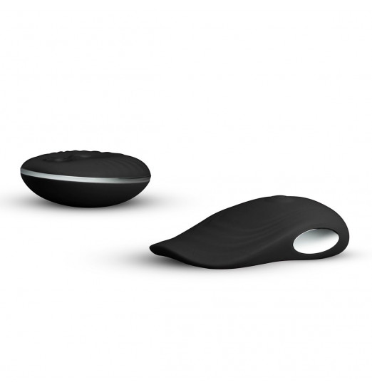 Черный вибромассажер Vibes N 3 с кружевными трусиками