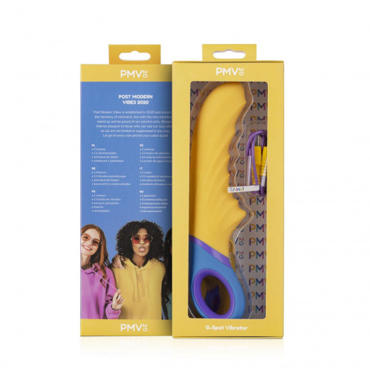 Желтый вибромассажер Tone G-Spot Vibrator - 23 см.