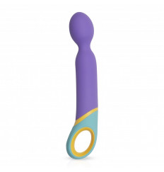 Фиолетовый вибромассажер Base Wand Vibrator - 24 см.