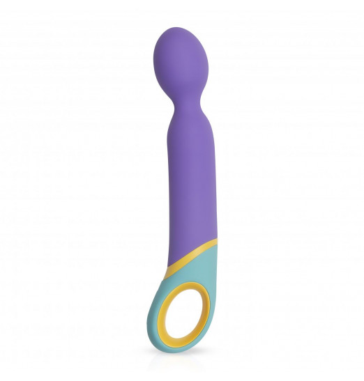 Фиолетовый вибромассажер Base Wand Vibrator - 24 см. Фиолетовый вибромассажер Base Wand Vibrator - 24 см.
