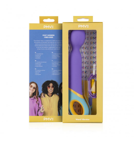 Фиолетовый вибромассажер Base Wand Vibrator - 24 см. Фиолетовый вибромассажер Base Wand Vibrator - 24 см.
