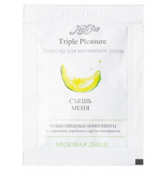 Эликсир для интимного ухода Triple Pleasure  Медовая дыня  - 3 мл.
